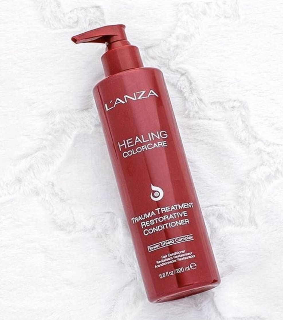 Відновлювальний кондиціонер для захисту кольору волосся LʼANZA Trauma Treatment Restorative Conditioner, 200 ml - 4